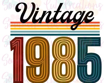 Vintage 1985 limited edition PNG Download