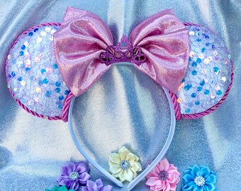 Deluxe Mouse Sequin Ears Headband – Pink Bow, Parks Costume