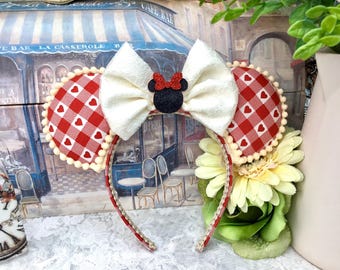 Minnie Mouse Sweetheart Ears  -Disney Inspired Mouse Headbands.