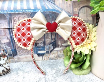 Minnie Mouse Sweetheart Ears  -Disney Inspired Mickey Mouse Headbands.