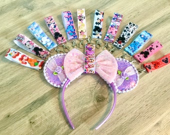 Mickey Mouse Headband Holder - Disney Inspired Ear Clips.