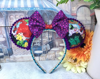 Disney Inspired Ariel Ears  - Little Mermaid Ursula Accessories.