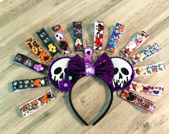Mickey Mouse Headband Clips - Disney Halloween and Christmas Ear Holder.