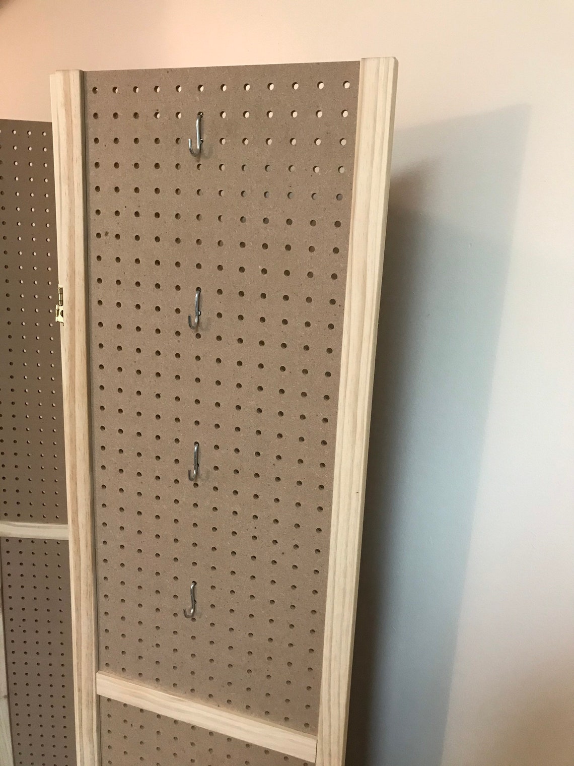 Folding Pegboard Display Divider Etsy