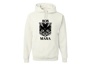 Hawaiian 808 Mana Kanaka White Hoodie