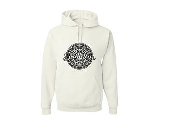 Samoan tribal white Hoodie