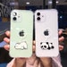 Creative Bear Panda Animal Phone Case For iPhone 11 12 13 Pro Max Clear Shockproof Lens Protection For iPhone X XS XR 7 8 Plus for everyone 