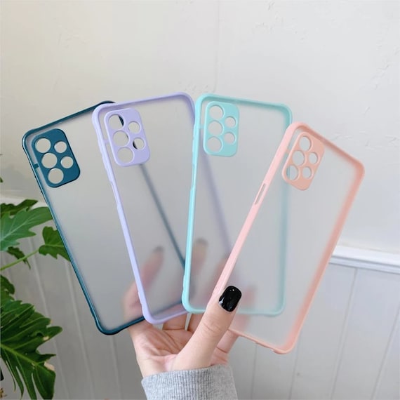 Funda transparente mate para Samsung Galaxy A52 5G A72 A32 4G A12 A 52 12  A51 A50 S21 Ultra S20 Plus, funda protectora para cámara -  México