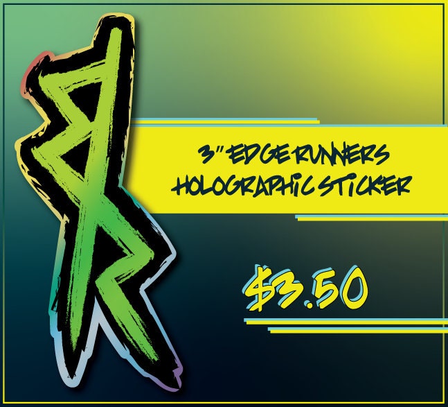 Mix 10/50 PCs Cyberpunk edgerunner 2077 Cyber V Epic Game Sticker