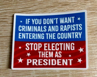 Political Activist Sticker: Anti Trump, Pro Human Rights