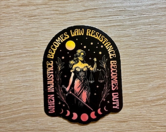 Resistance Duty Sticker: Pro Human Rights Activist Decal