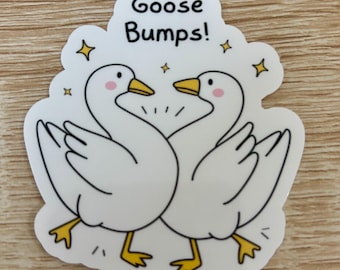 Pegatina "Silly Goose Bumps": Calcomanía de ganso atrevido