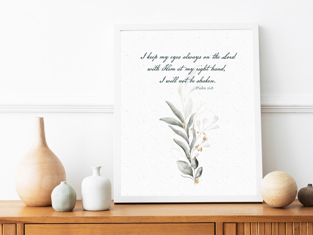 I Keep My Eyes Always on the Lord Christian Wall Art Home Decor Gift ...