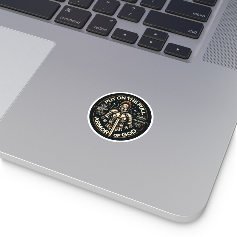 Armor of God Premium Round Vinyl Stickers, Indoor\Outdoor image 2