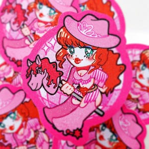 Chappell Roan - Pink Pony Club Sticker - 2.5 Inches - Glittery