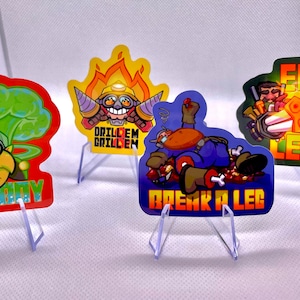 Adhesivo de vinilo de 2,5" - Clases galácticas de Deep Rock (artillero, perforador, explorador, ingeniero)