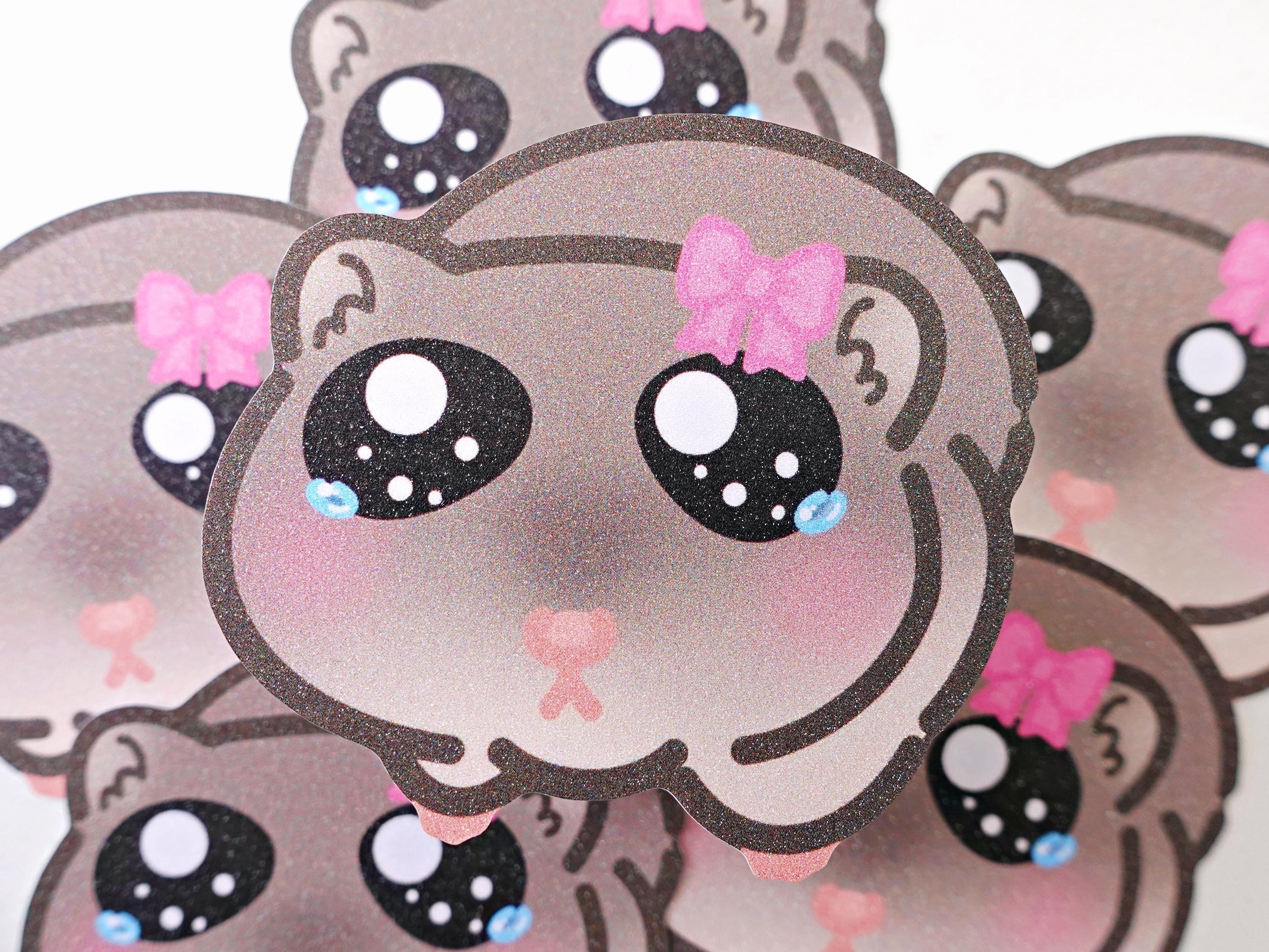 Sad Hamster Meme Decal - Grappige Hamster Sticker Grote Ogen
