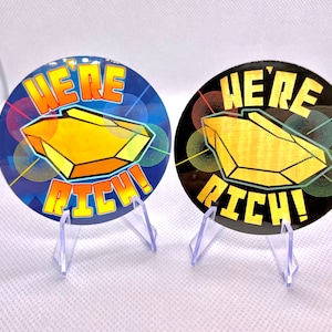 2,5" vinylsticker - We're Rich! - Deep Rock Galactic