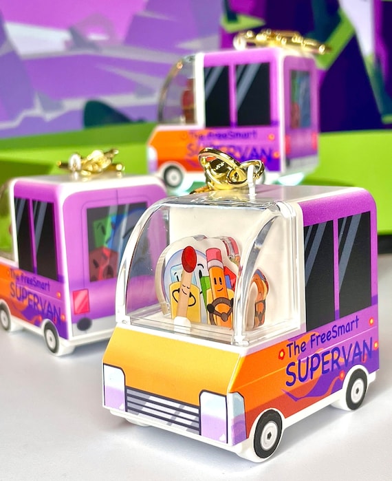 The Freesmart Super Van 3D Keychain - BFDI 2.2