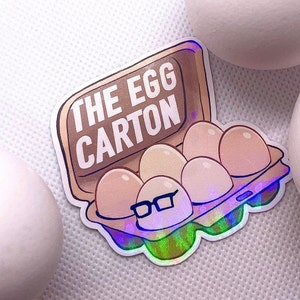 Adesivo de caixa de ovo - Northernlion - adesivo de vinil resistente à água de 2,5" holográfico