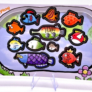Wii Play: Fishing - Sticker Sheet - A6 Kiss Cut
