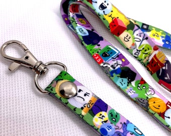 BFDI (Battle for Dream Island), BFB, TPOT All Contestants & Announcers Lanyard