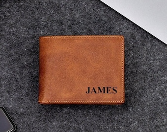 Personalized Wallet,  Personalized Gift, Engraving Wallet, Custom Wallet, Wallet For Him, Gift For Him , Gift For Dad, Christmas Gift,