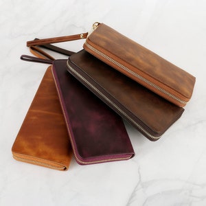 Cadeau fête des mères Cadeau pour maman Portefeuille en cuir pour grand-mère Portefeuille en cuir pour femme Cadeau pour maman Portefeuille en cuir pour femme Cadeau d'anniversaire Cadeau de mariage