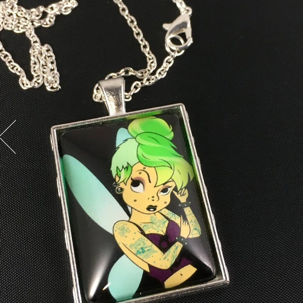 Punk Princess Inspired necklaces and keychains. Belle, Tinkerbell, She Ra and more