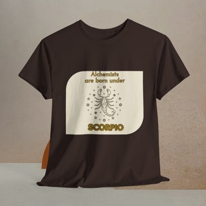 Skorpion, Koszulka urodzinowa, Koszulka urodzinowa Koszulka zodiakalna, Prezent dla Skorpiona, Koszulka astrologiczna, Zodiak Skorpiona, Alchemicy, Czy rodzą się pod koszulką