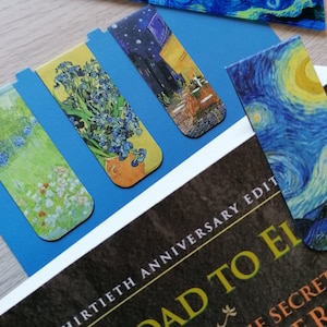 unique van gogh bookmark, van gogh gift, starry night bookmark