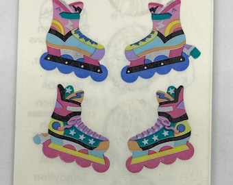 Sandylion MYLAR Foil Roller Blade Stickers- 1 Strip BNIP - 3 Mods / Squares - !