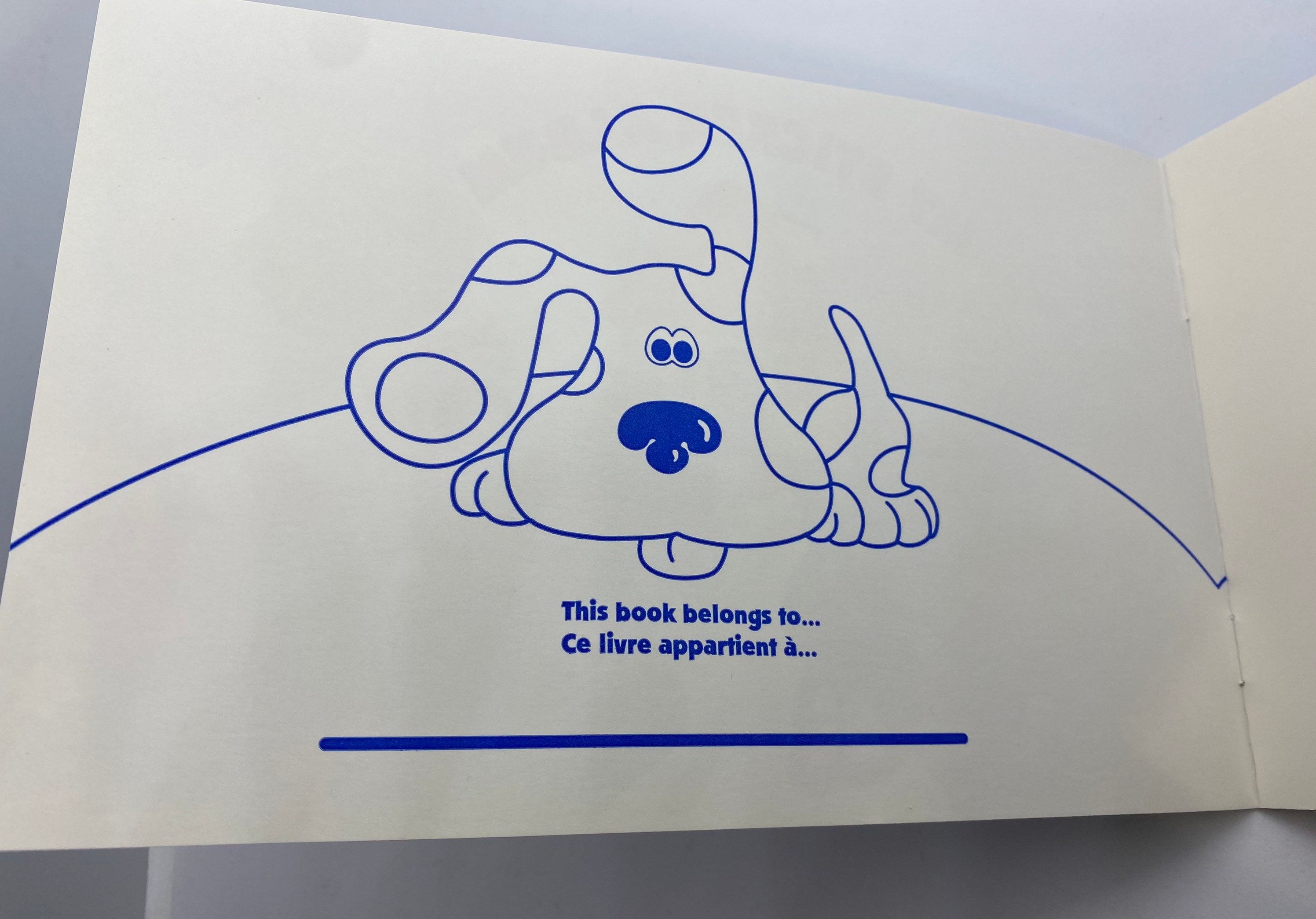 Sandylion 1998 Blue's Clues Sticker Album With Blank Glossy / Waxed ...