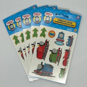 Sandylion Temporary Tattoos 5-piece Lot- BNIP -5 pkgs each: Thomas the Train - *VERY rare and Vintage from 2006  FREE Shipping