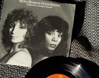 Two-Sided Record, Barbra Streisand/Donna Summer/ No More Tears, Barbra Streisand Wet, Vinyl Record