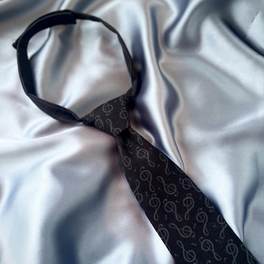 Music Tie for Boys, Music Notes Bowtie, Necktie for Music Recital ...
