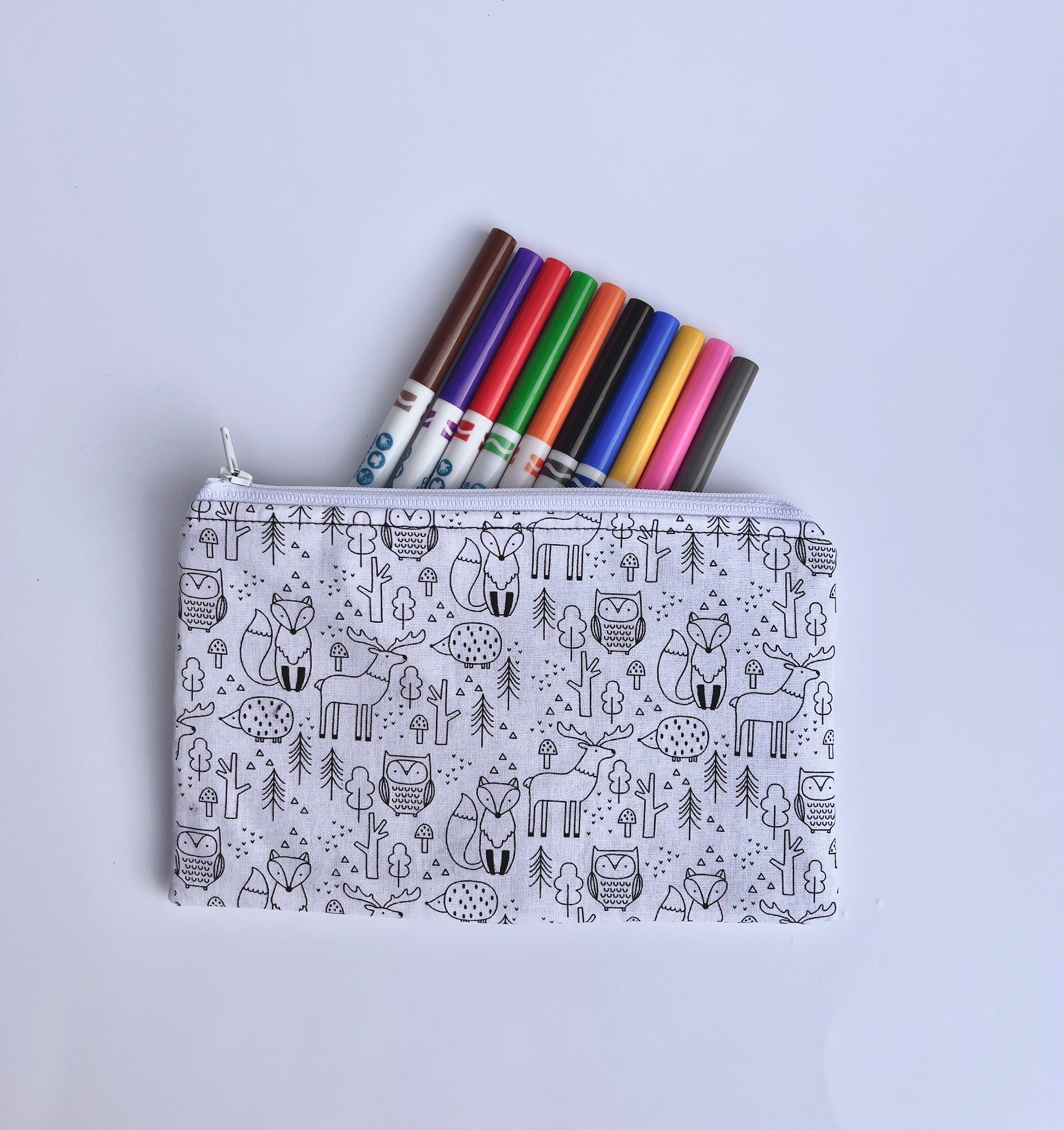 Pouch Craft Color Color Me Bag, Kids Craft DIY, Party Craft, Stocking Stuffer, Road Trip ...