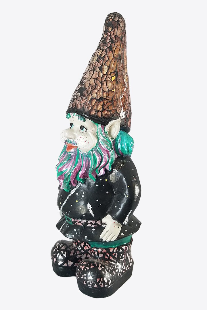 Goth Garden Gnome: Dark Elegance for Your Outdoor Space