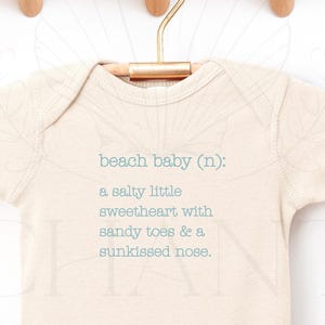 Beach Baby Bodysuit: Salty Sweetheart, Sandy Toes