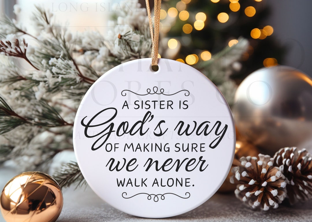 Sisters Ornament Personalized, Sisters Best Friends Christmas Ornament, Christmas Gift for ...