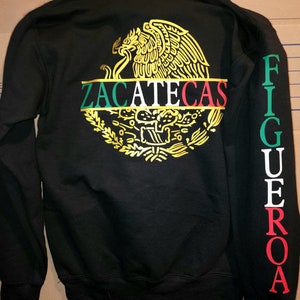 Mexico Estado Jacket | Escudo Nacional Mexicano | Custom Hoodie | Estado De Mexico | Mexican Eagle Sueter | Coat Of Arms Of Mexico Hoodie |