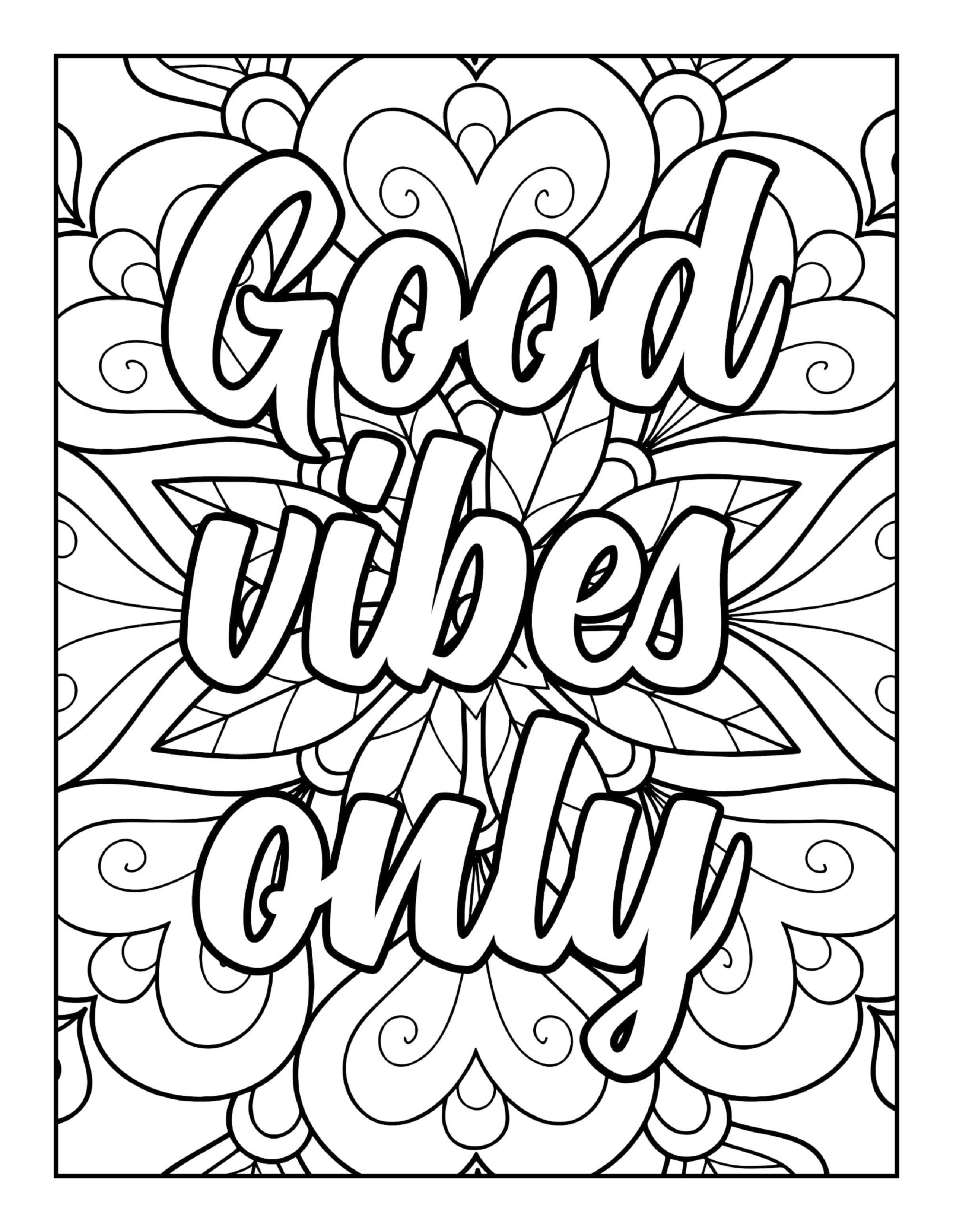 60 Inspirational Quotes Printable Coloring Pages Digital - Etsy Australia