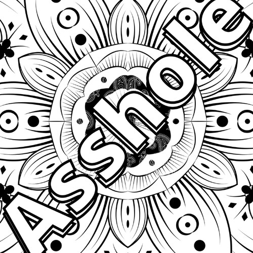 Dirty Swear Word Coloring Pages Adult Coloring Book - Etsy