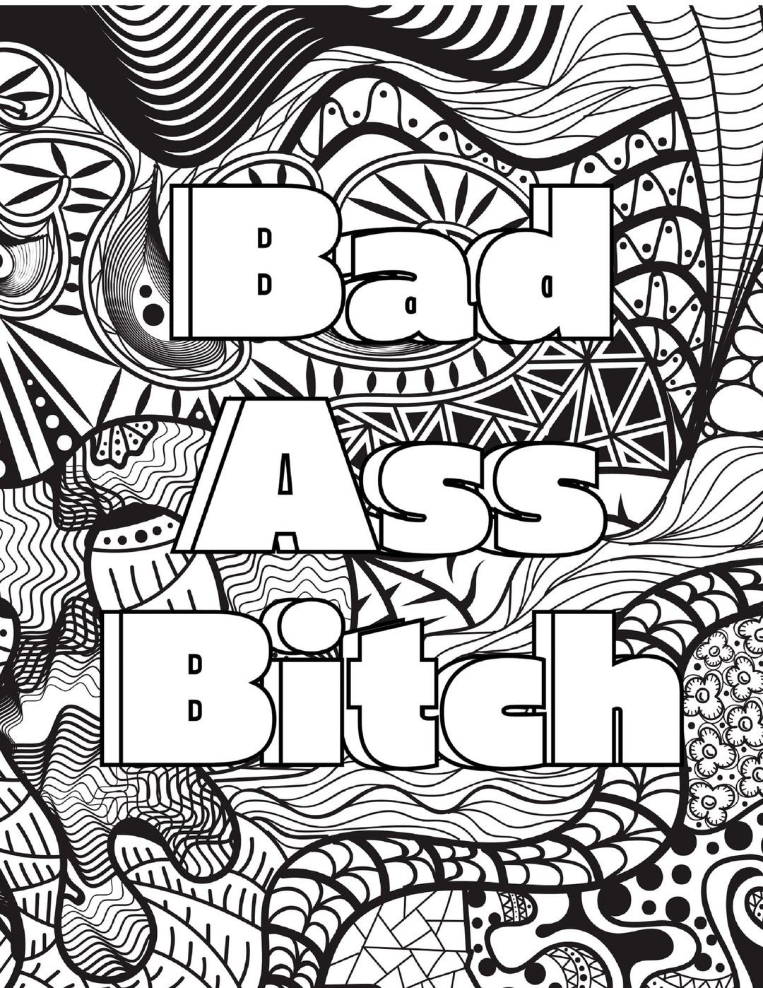 50 Swear Word Printable Coloring Pagesswear Word Coloring Digital