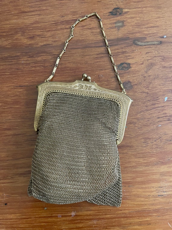 Vintage 1920s Whiting and Davis Mesh Purse - image 3