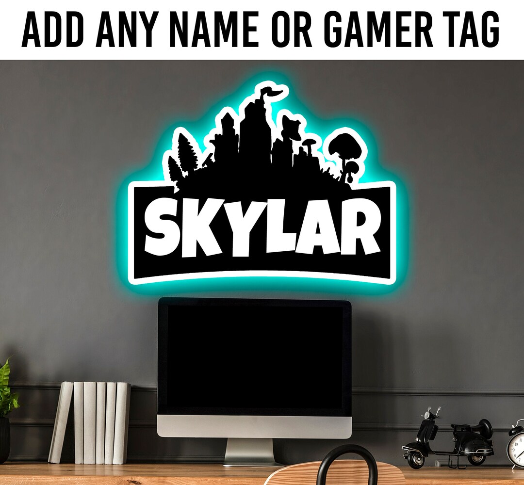 Custom Gamertag Sign Personalized LED Light Sign Streamer Etsy