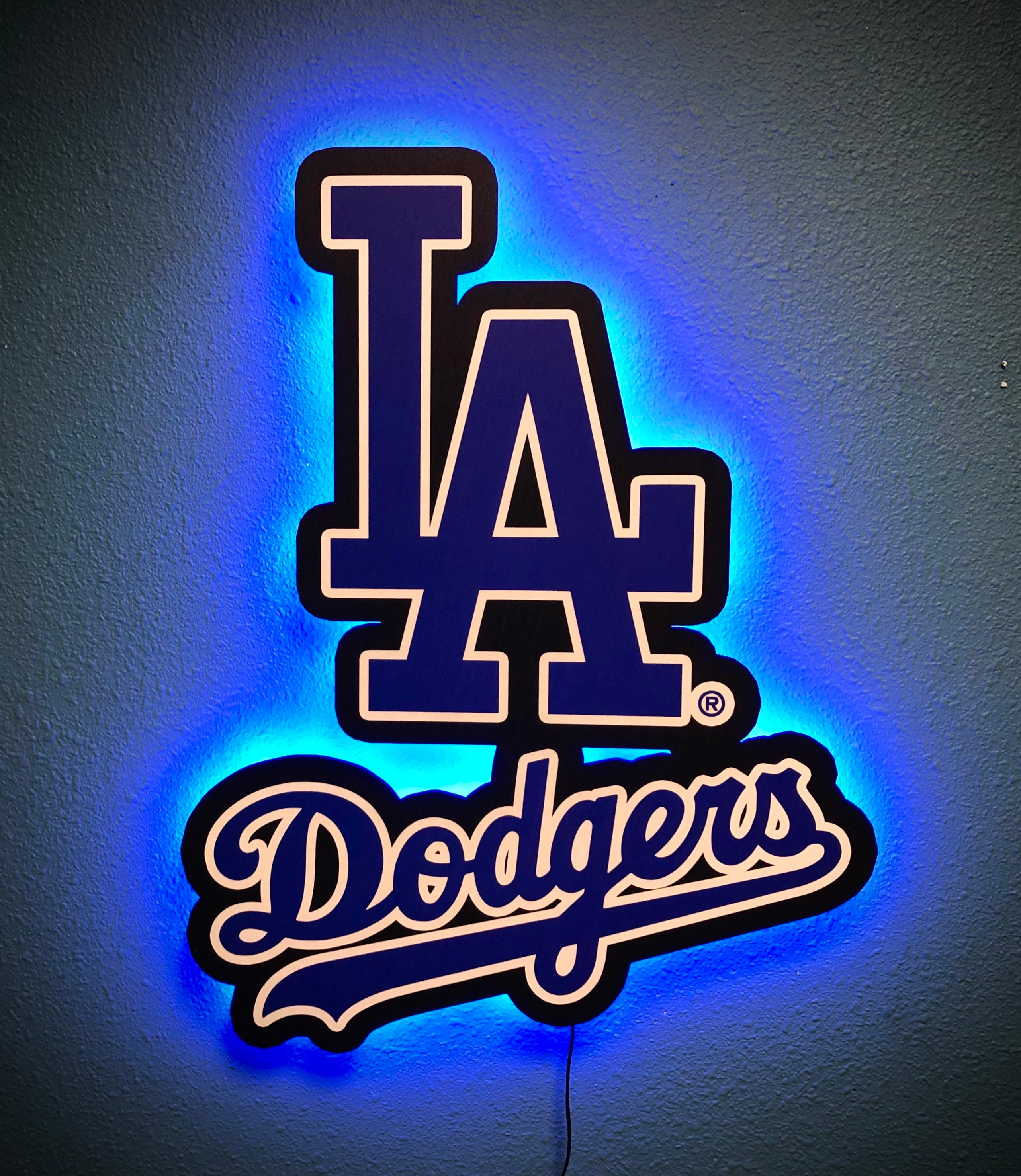 Color Changing Los Angeles Dodgers Sign LA Dodger Baseball MLB Etsy