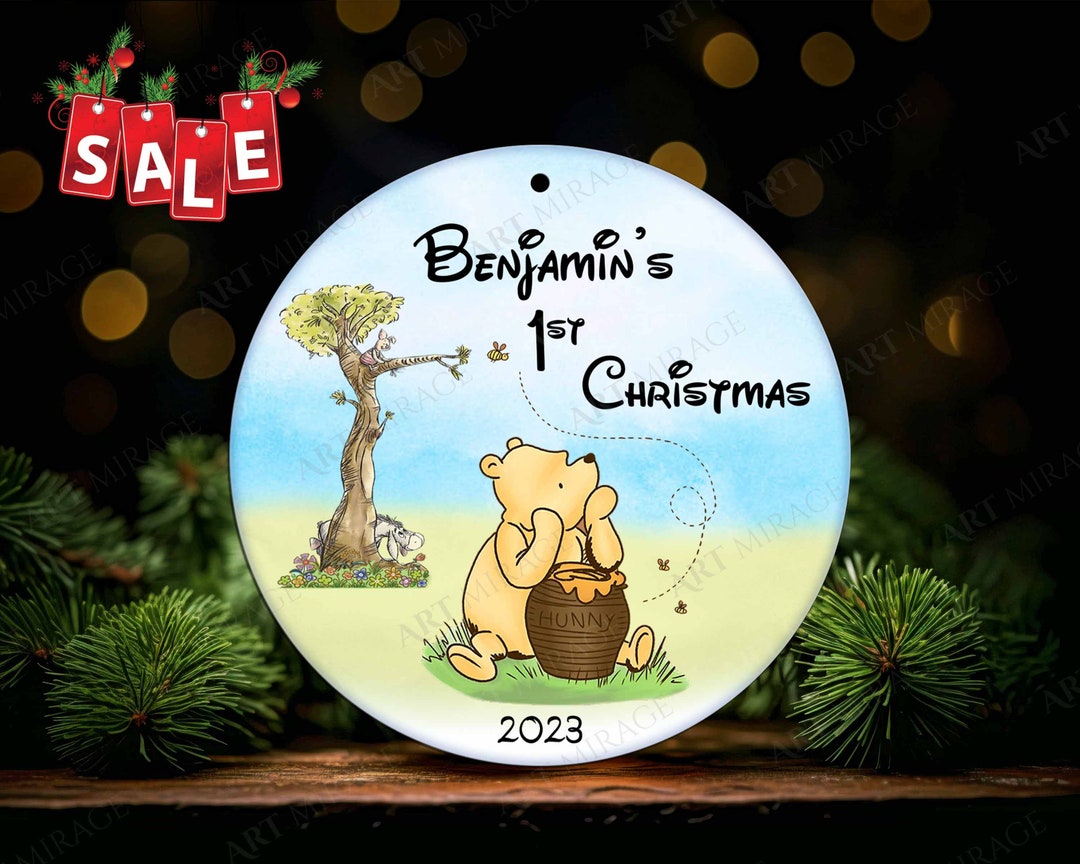 2023 BABY 1st ORNAMENT PERSONALIZED Winnie the Pooh Baby Etsy