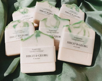 Guest gift soap (100g) | Personalizable for weddings, baptisms & company events (from 10 pieces)