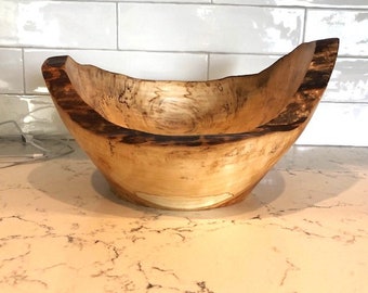 Handmade Live Edge Hardwood Bowl